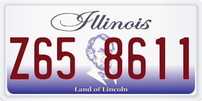 IL license plate Z658611