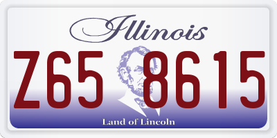 IL license plate Z658615