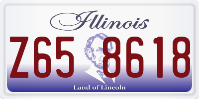 IL license plate Z658618