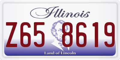 IL license plate Z658619