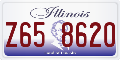 IL license plate Z658620