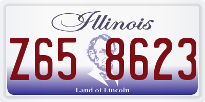 IL license plate Z658623