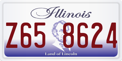 IL license plate Z658624