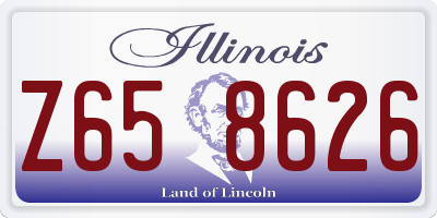IL license plate Z658626