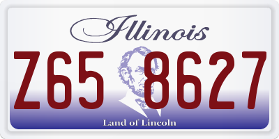 IL license plate Z658627