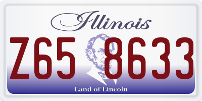 IL license plate Z658633