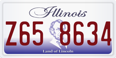 IL license plate Z658634