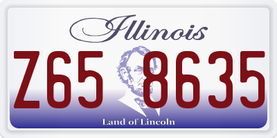 IL license plate Z658635