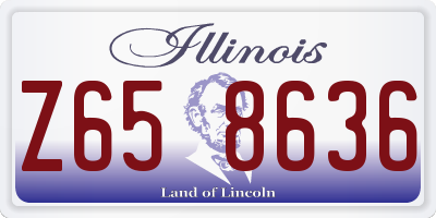 IL license plate Z658636