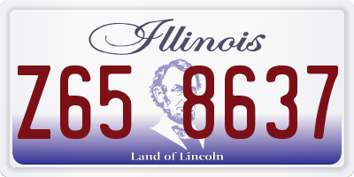 IL license plate Z658637