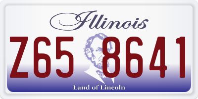 IL license plate Z658641
