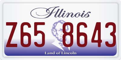 IL license plate Z658643