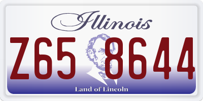 IL license plate Z658644