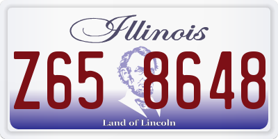 IL license plate Z658648