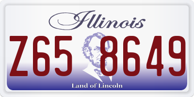 IL license plate Z658649