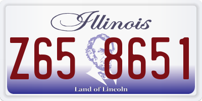 IL license plate Z658651