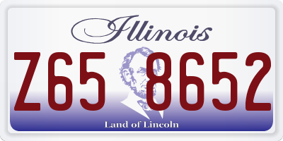 IL license plate Z658652