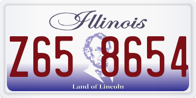 IL license plate Z658654