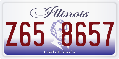 IL license plate Z658657