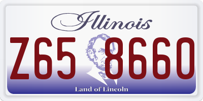 IL license plate Z658660