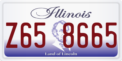 IL license plate Z658665