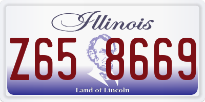IL license plate Z658669