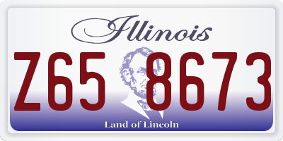 IL license plate Z658673
