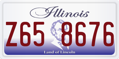 IL license plate Z658676