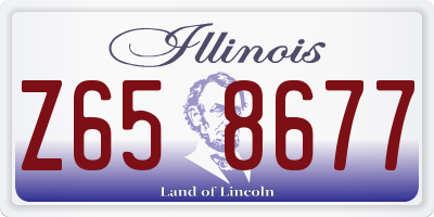 IL license plate Z658677