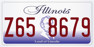 IL license plate Z658679