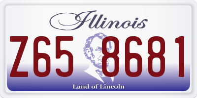 IL license plate Z658681