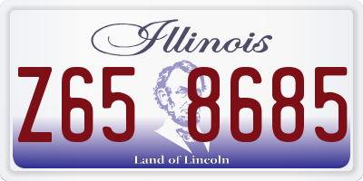IL license plate Z658685