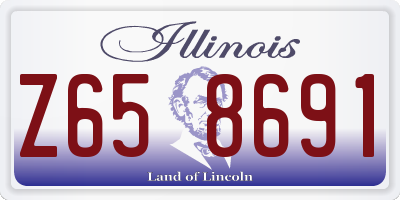 IL license plate Z658691