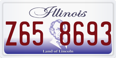 IL license plate Z658693