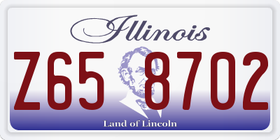 IL license plate Z658702