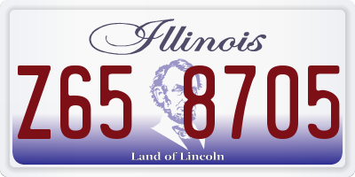 IL license plate Z658705
