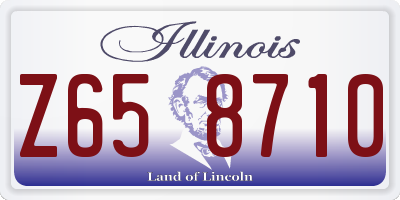 IL license plate Z658710
