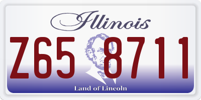 IL license plate Z658711