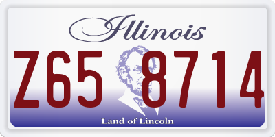 IL license plate Z658714