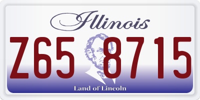 IL license plate Z658715