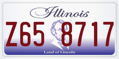IL license plate Z658717