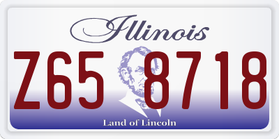 IL license plate Z658718