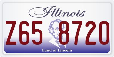 IL license plate Z658720
