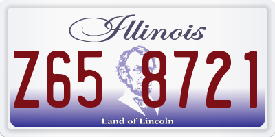 IL license plate Z658721