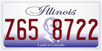 IL license plate Z658722