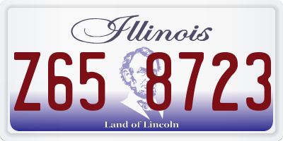 IL license plate Z658723