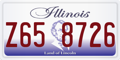 IL license plate Z658726