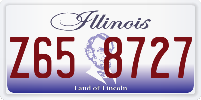 IL license plate Z658727
