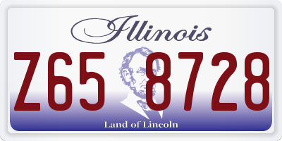 IL license plate Z658728