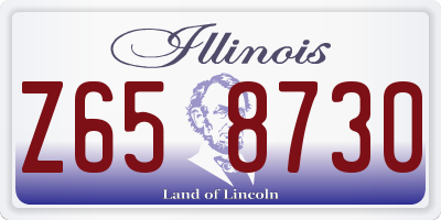 IL license plate Z658730